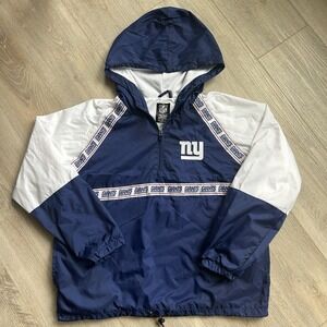 Ultra Game NFL Women's Medium Quarter Zip Hoodie‎ Windbreaker Play Action Jacket